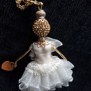 Cream Angel!!!Gisel handmade doll necklace